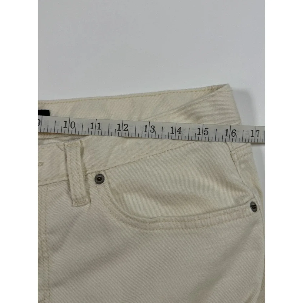 Banana Republic Premium Performance Jeans Mens 33x32 White Straight Leg Stretch